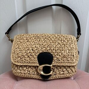 Coach Straw Tabby Shoulder Bag